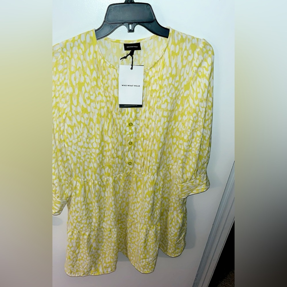 Who What Wear Yellow Mini